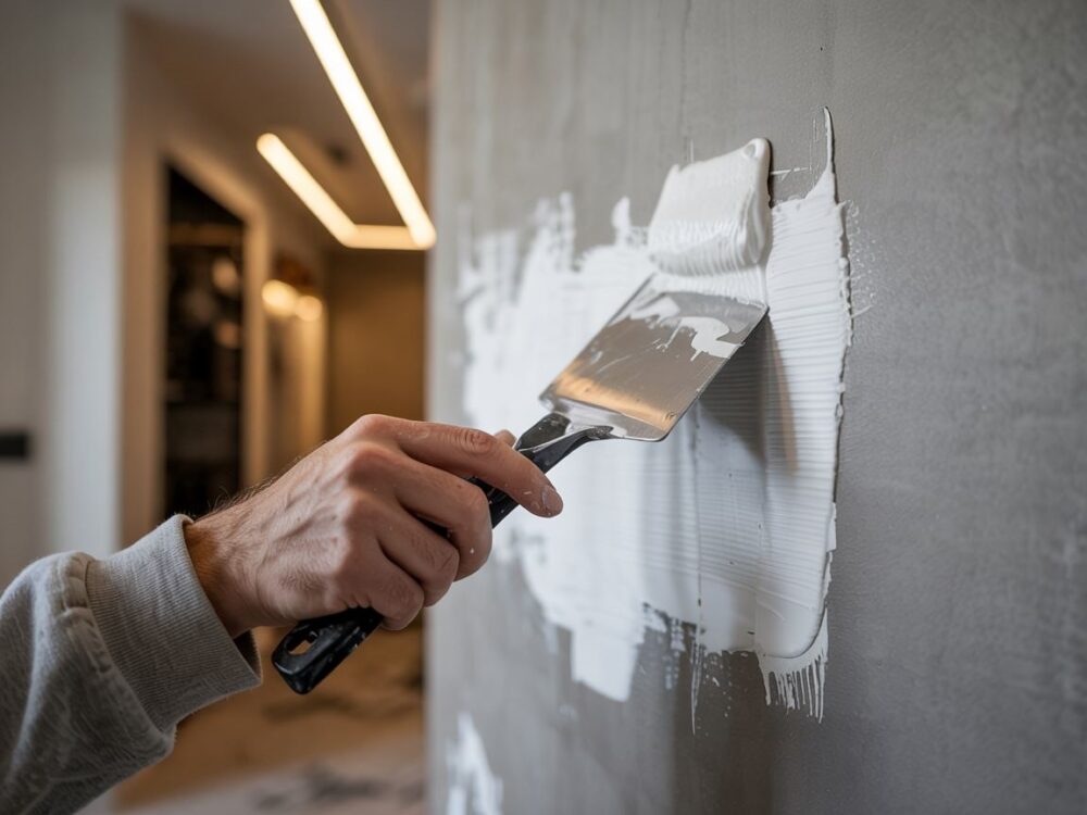 aplikacja gładzi szpachlowej