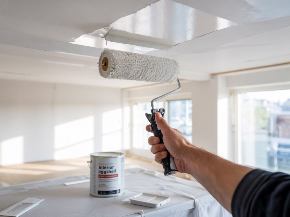 biały sufit malowanie