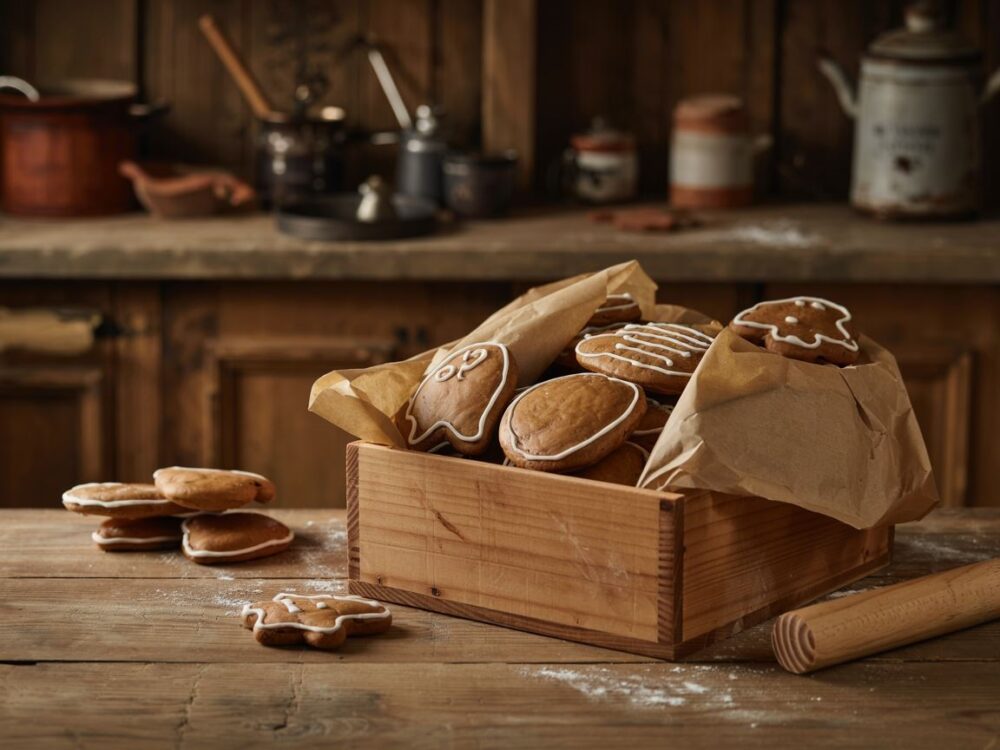 ciasto piernikowe w pudełku