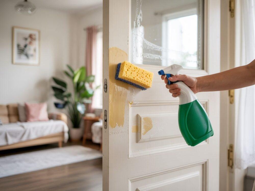 czyszczenie drzwi