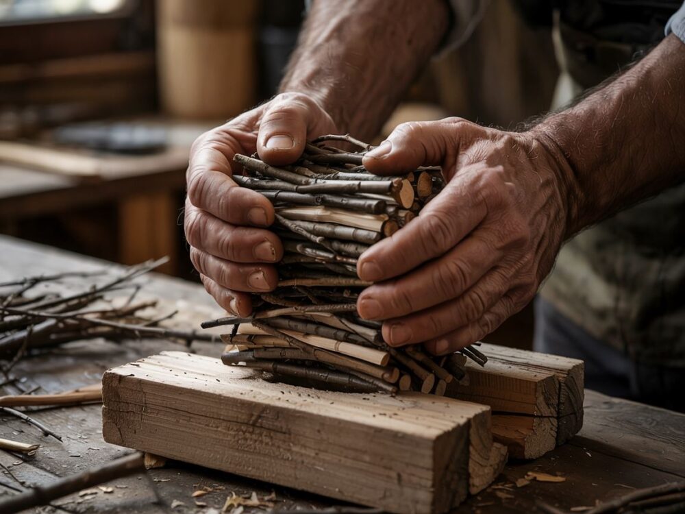 domowa produkcja brykietu