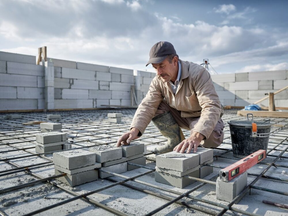 fundament z pustaków szalunkowych