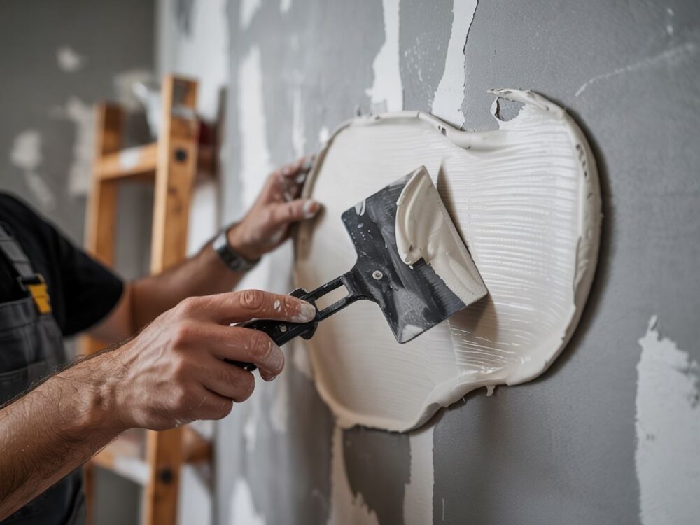 gładź polimerowa na ścianie