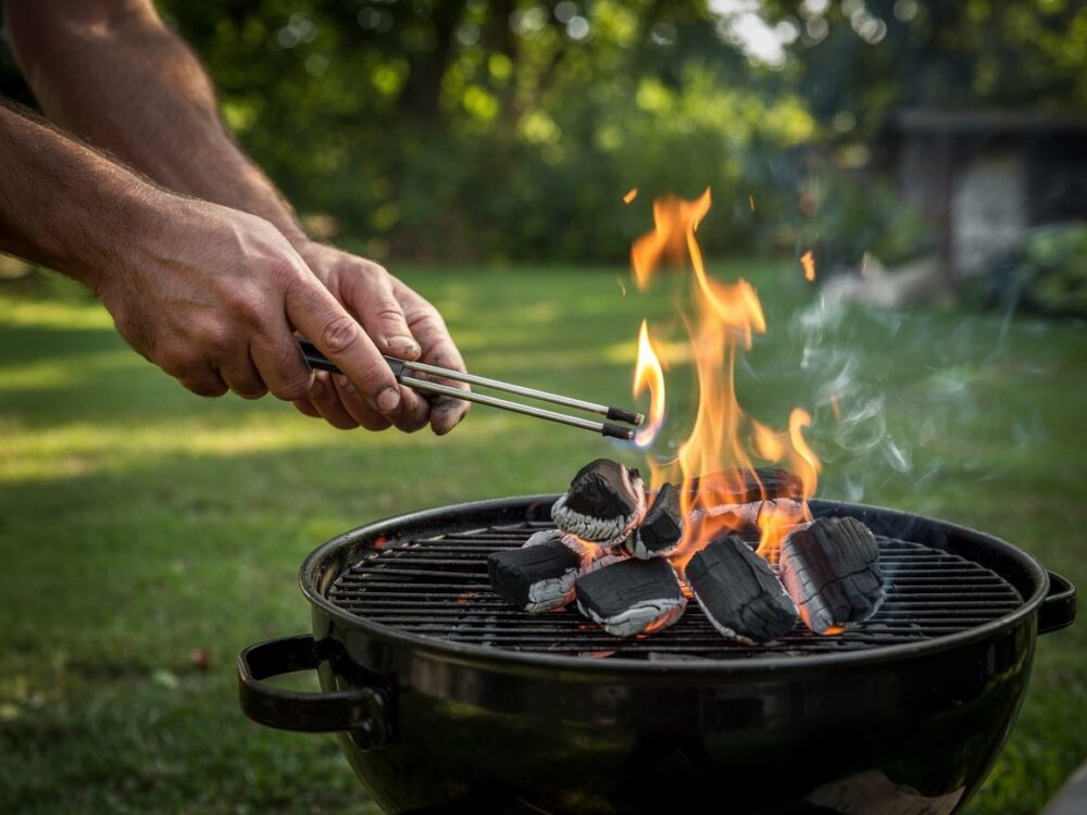 grillowanie z brykietem