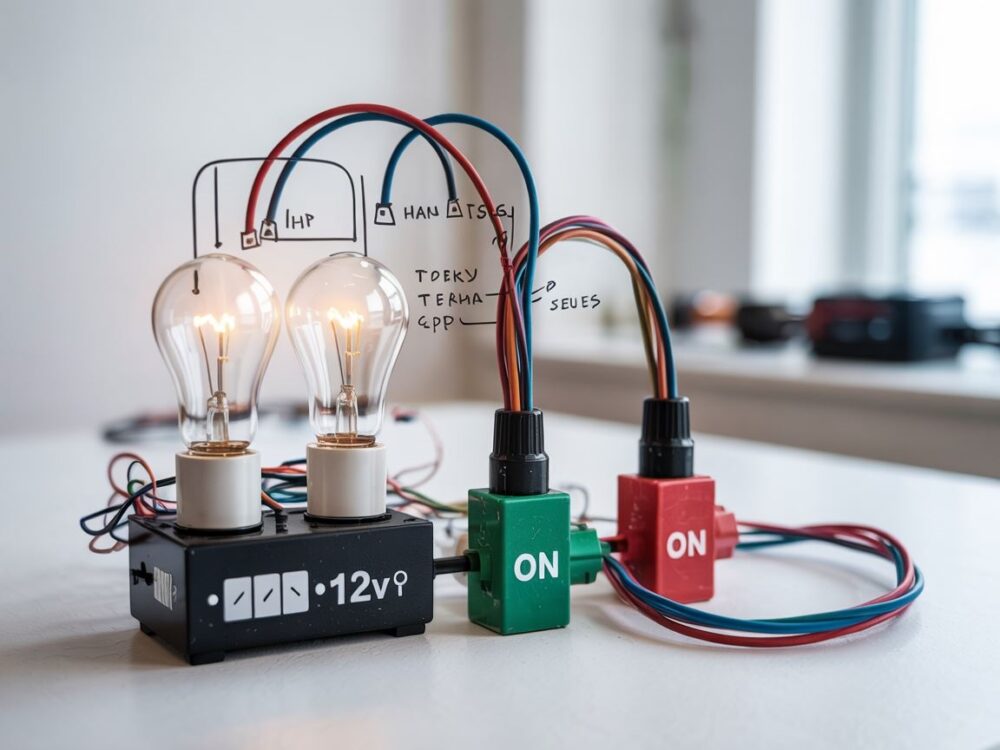 ilustracja instalacji elektrycznej