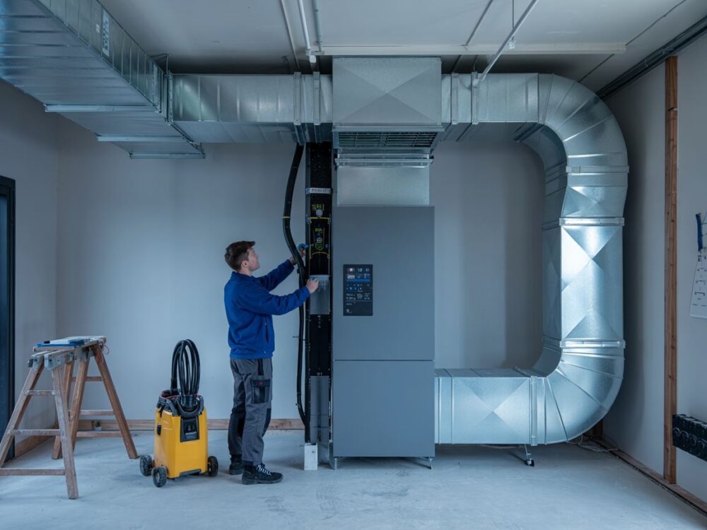 instalacja przewodów wentylacyjnych