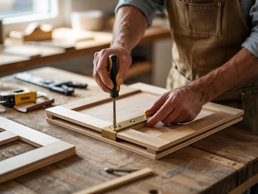 instrukcja DIY drzwi lamane