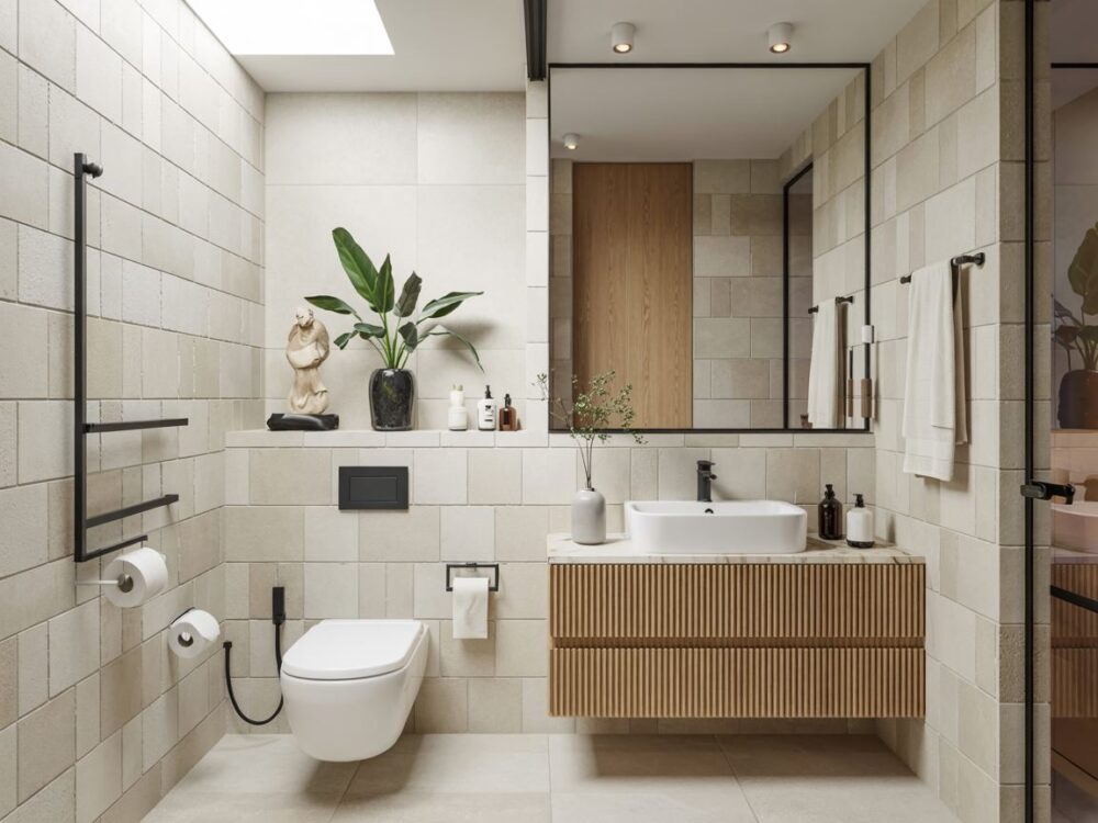 jasne kafelki łazienka