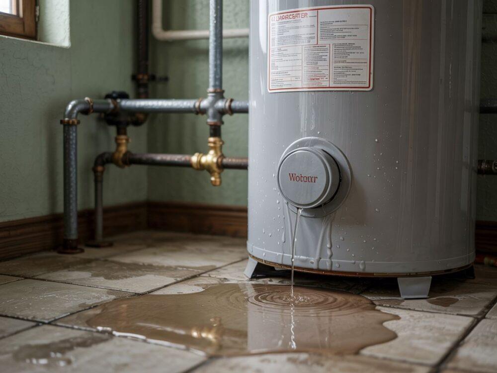 kapiąca woda z podgrzewacza