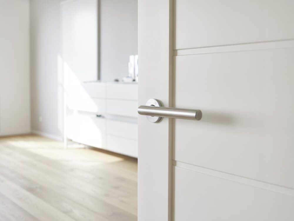 klamka do białych drzwi
