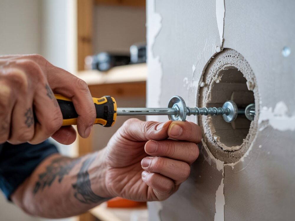 kołek wkręcany w karton gips