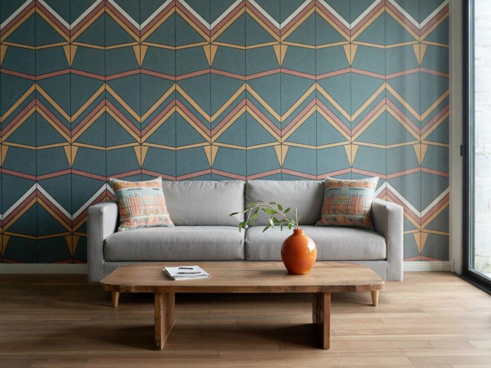 kolorowe ściany w salonie