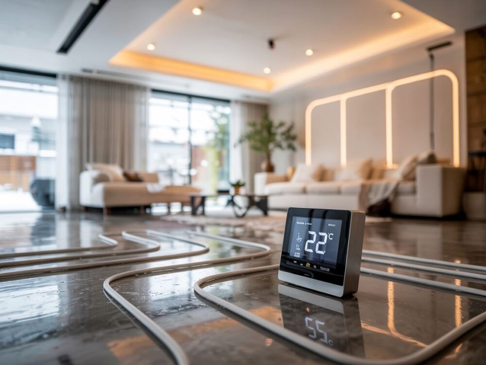 komfort cieplny w salonie