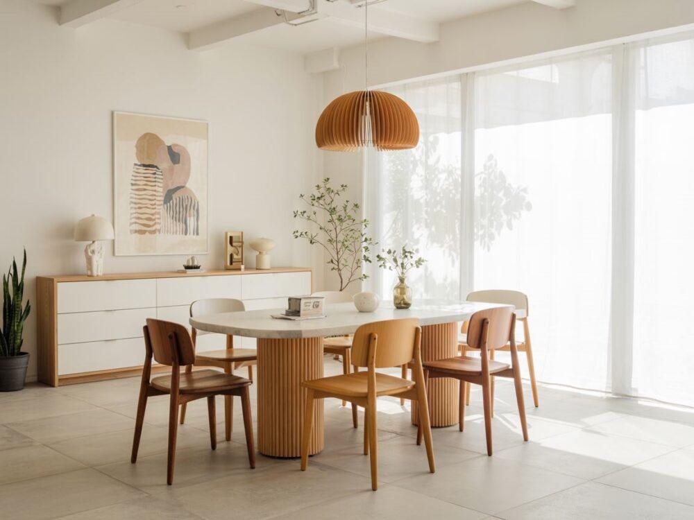 krzesła do białego stołu