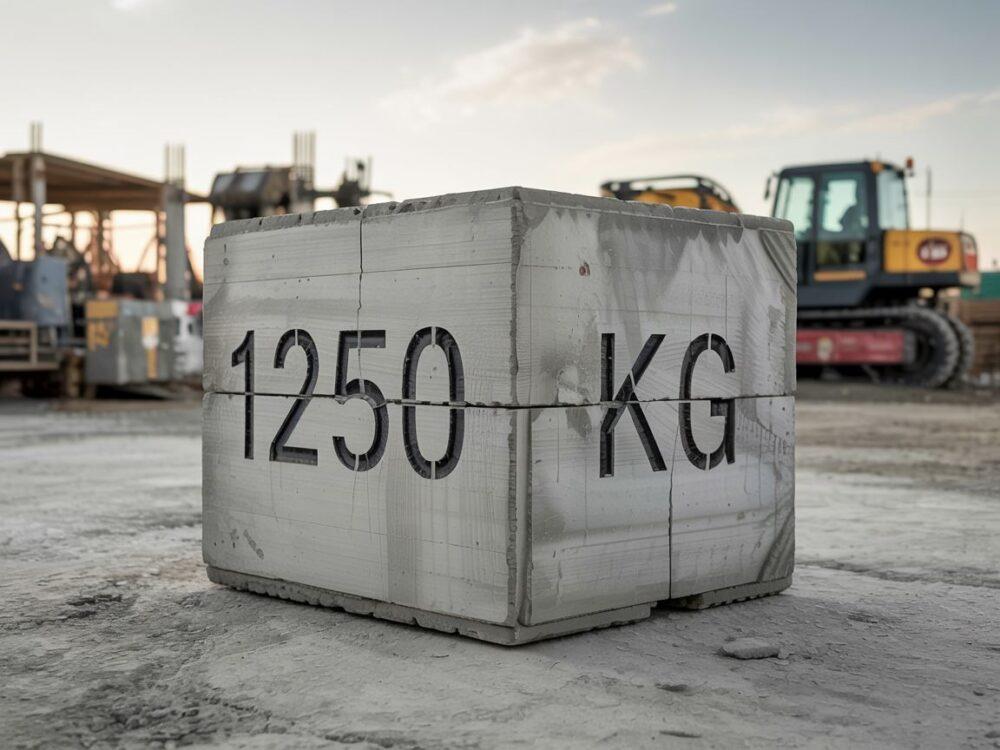 kubik betonu na budowie