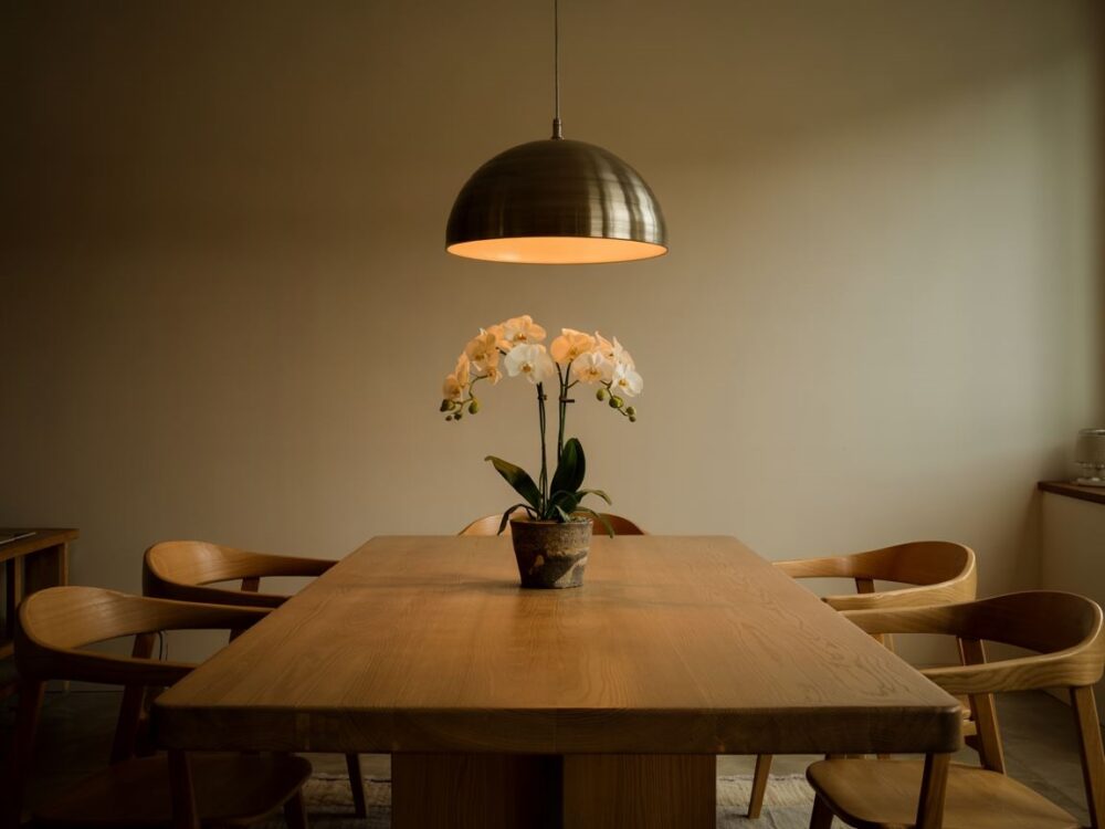 lamp height over table