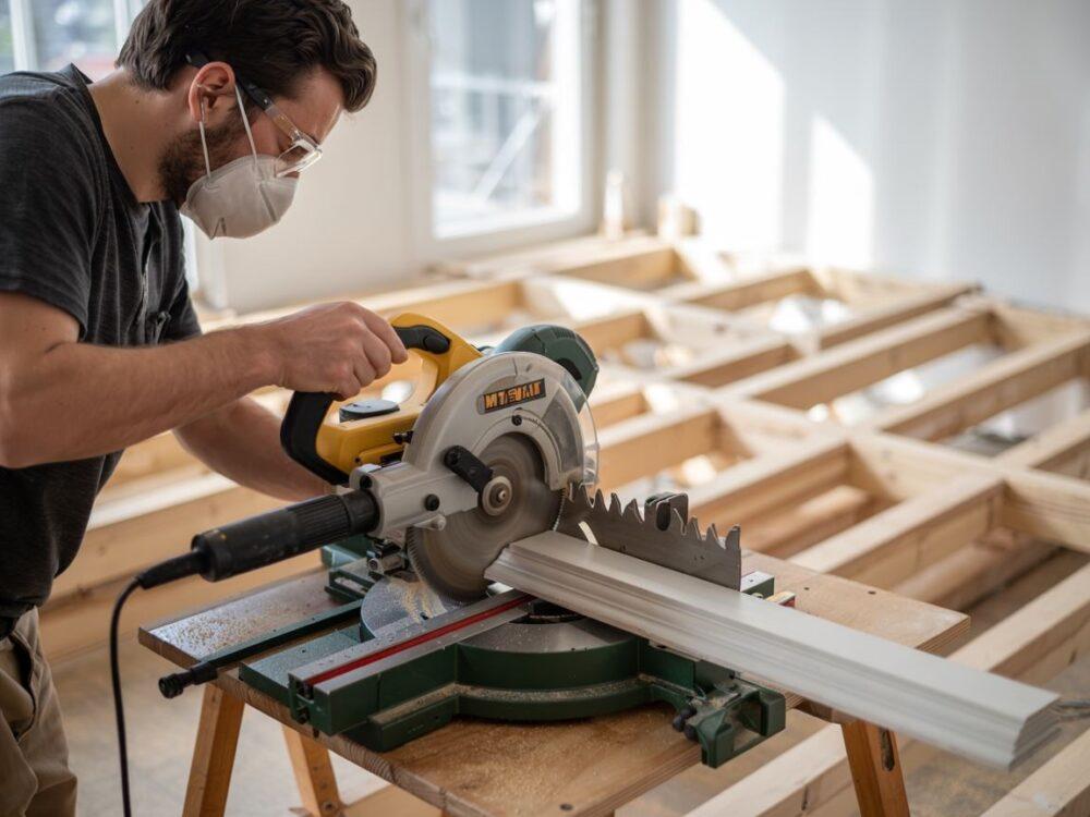 listwy podłogowe na podłodze