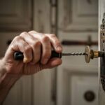 narzędzia przy klamce