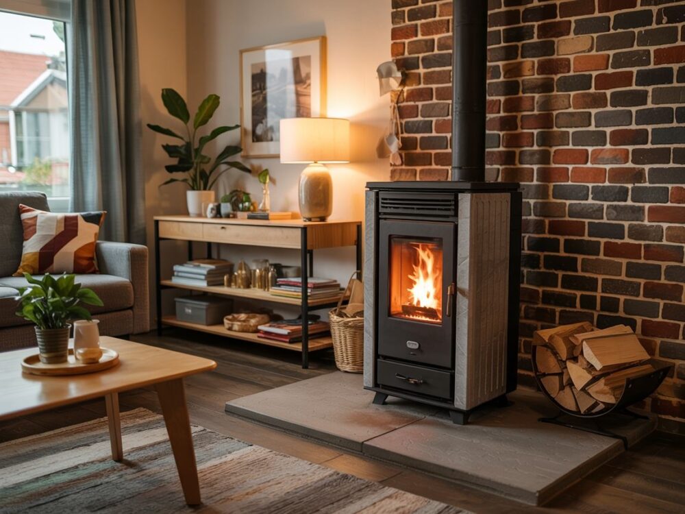 nowoczesny piec na pellet