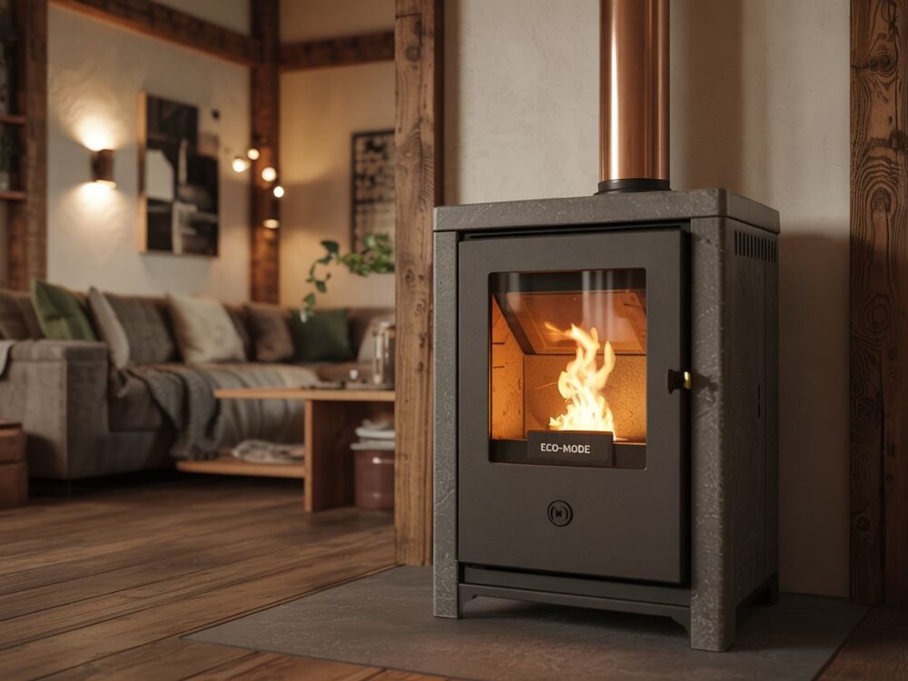 nowoczesny piec pelletowy
