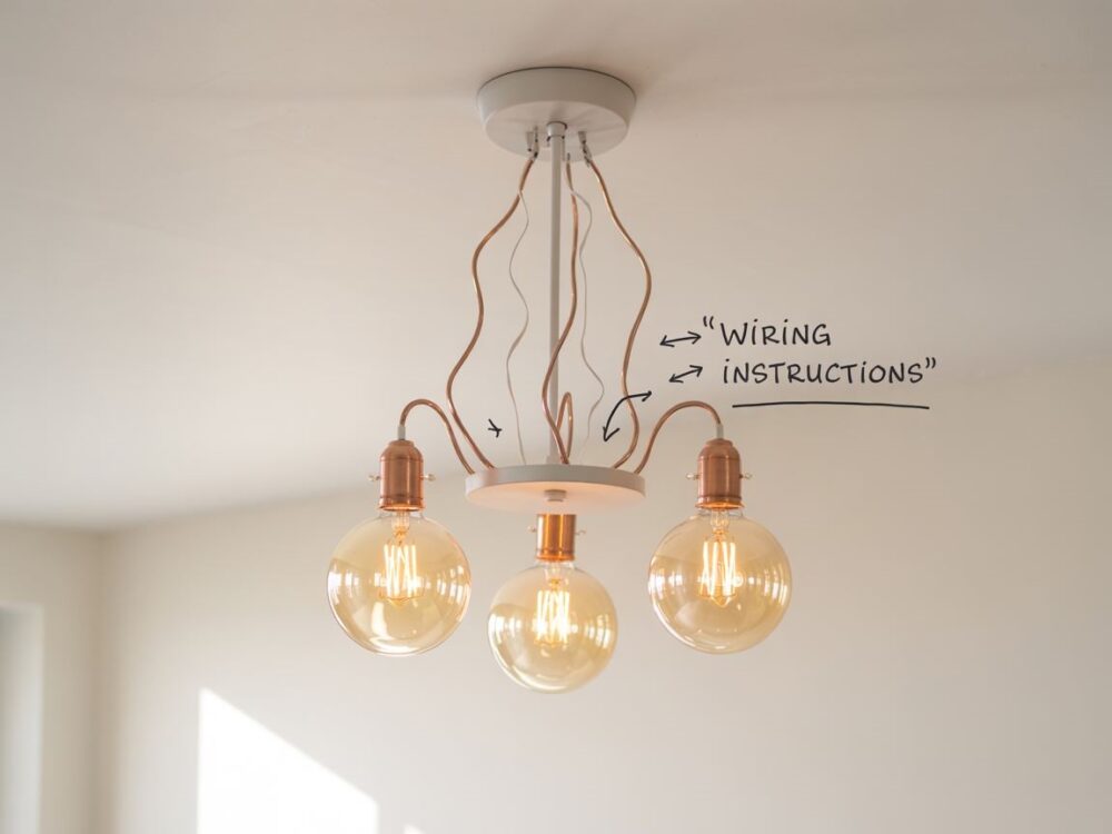 okablowanie żyrandola