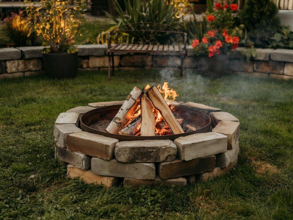 palenisko na trawniku