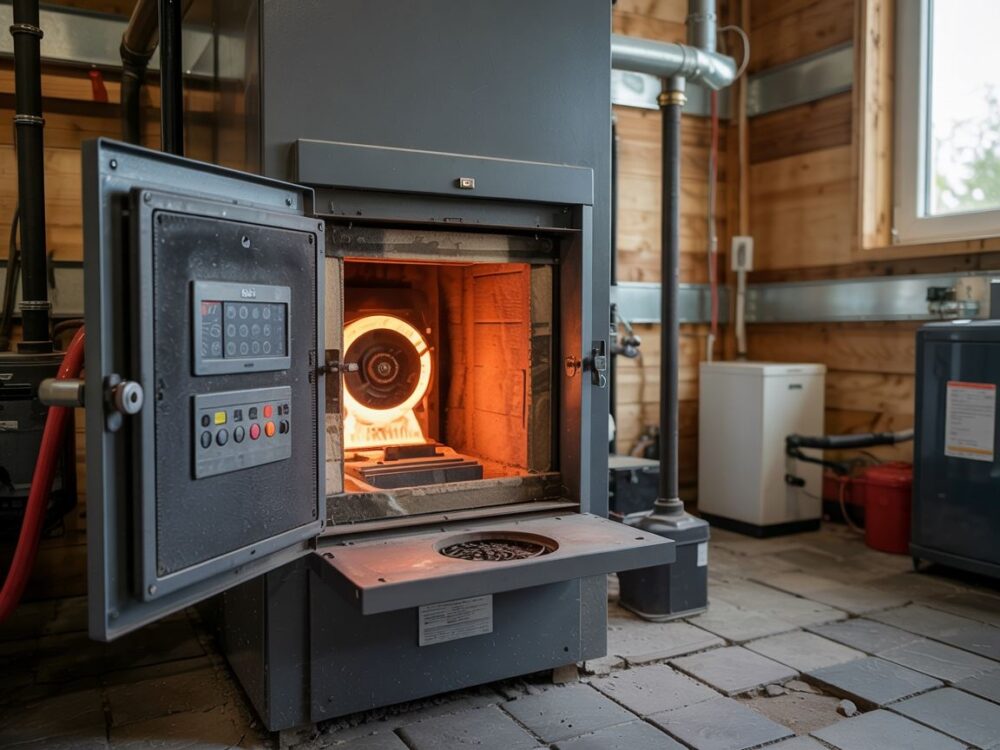 panel sterowania ekogroszek