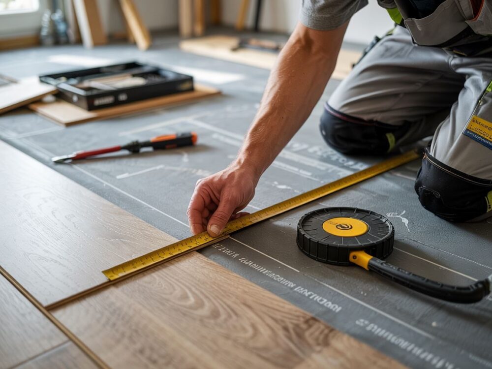 pomiar podkładu pod panele