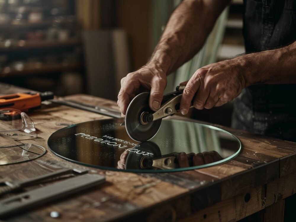 proces cięcia lustra