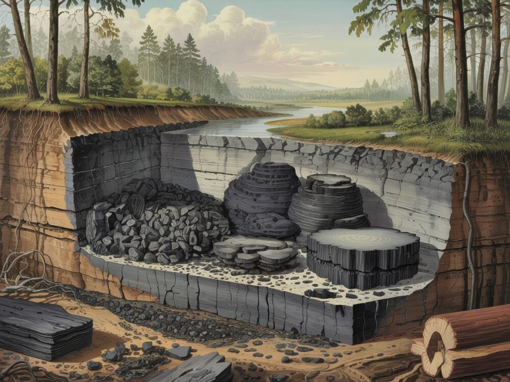 proces powstawania węgla