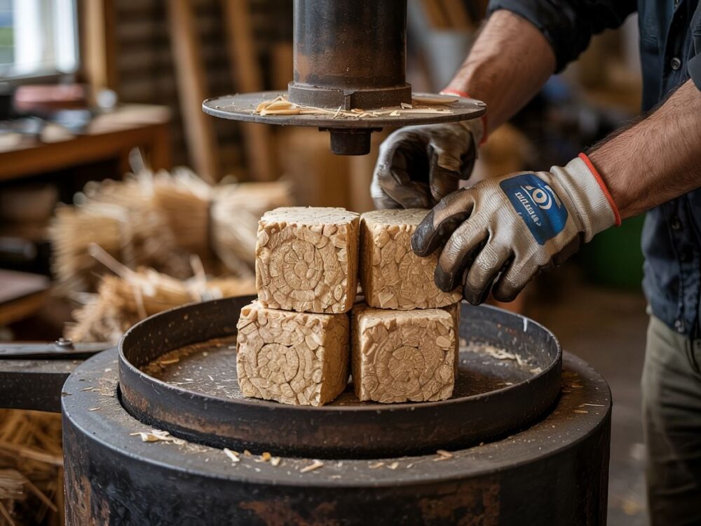 proces produkcji brykietu