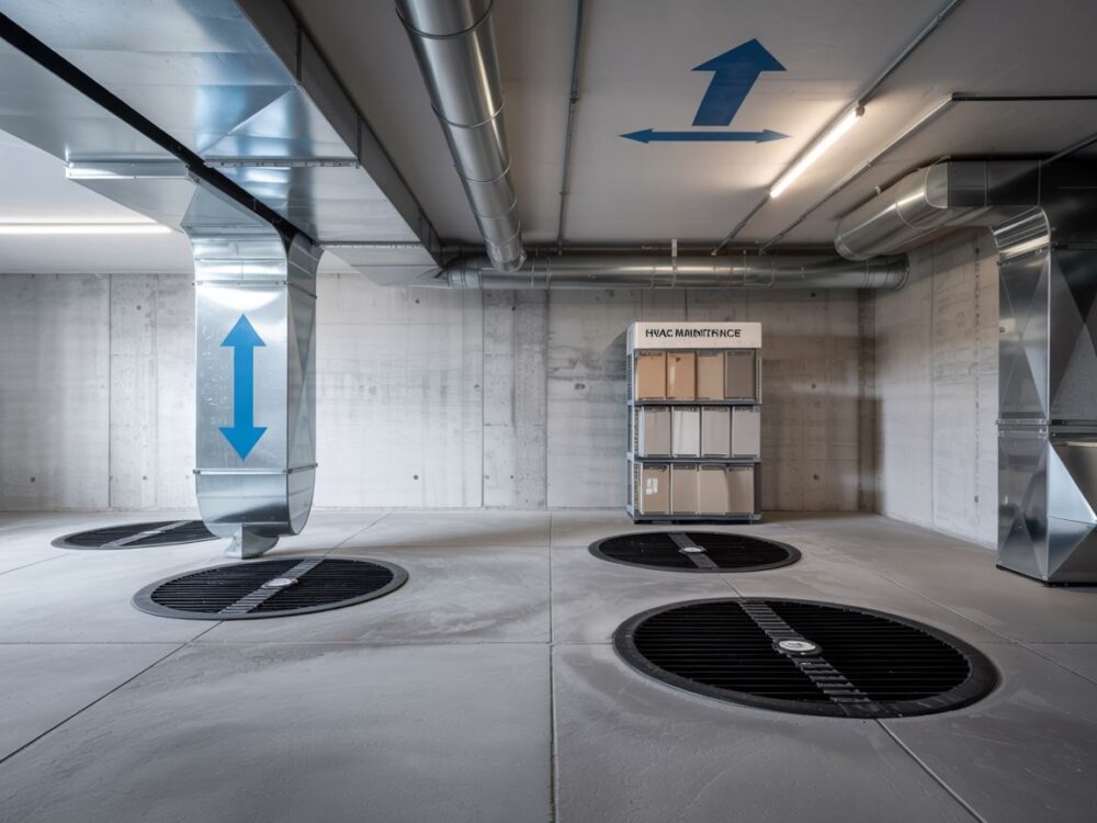 przepływ powietrza w piwnicy