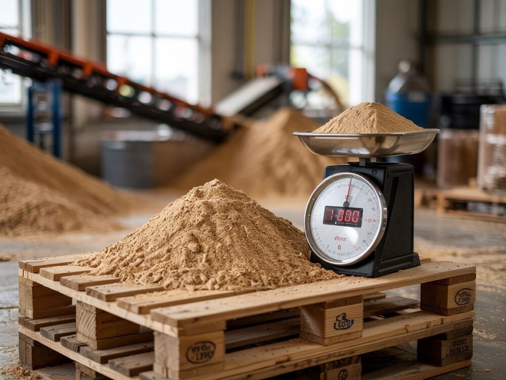 sawdust to pellet process