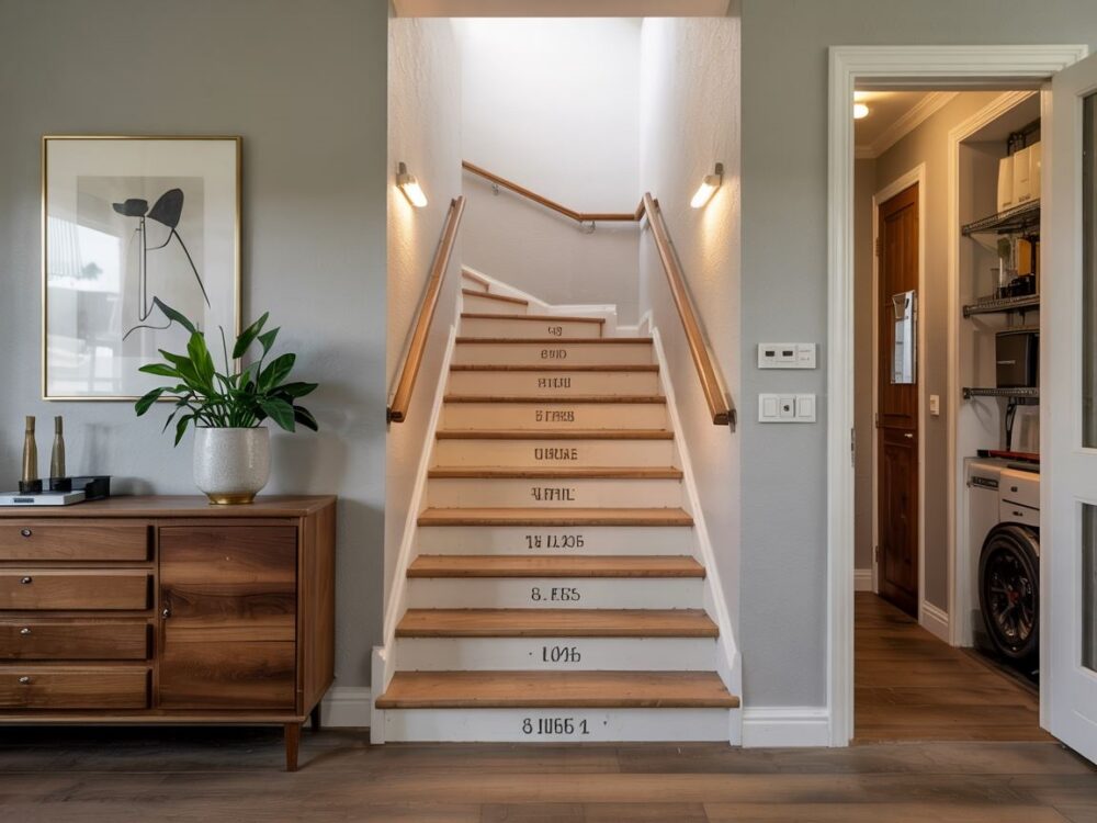 schemat oświetlenia schodowego