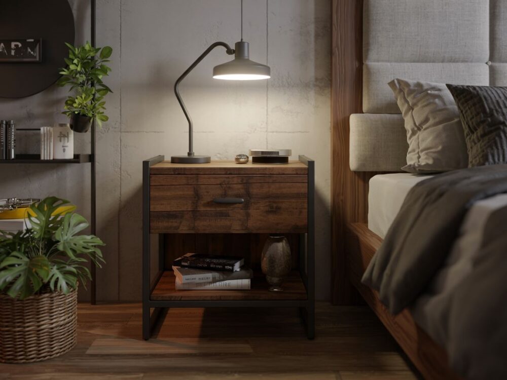 stolik nocny loftowy