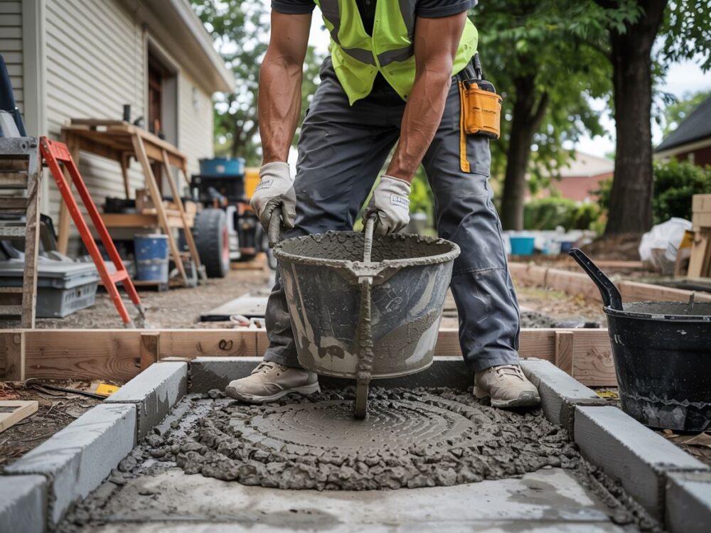 suchy beton pod krawężniki