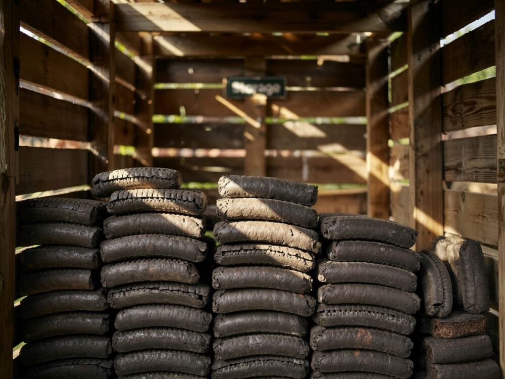 suchy magazyn brykietu