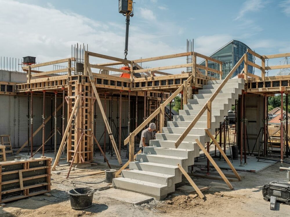 szalunek schodów zewnętrznych