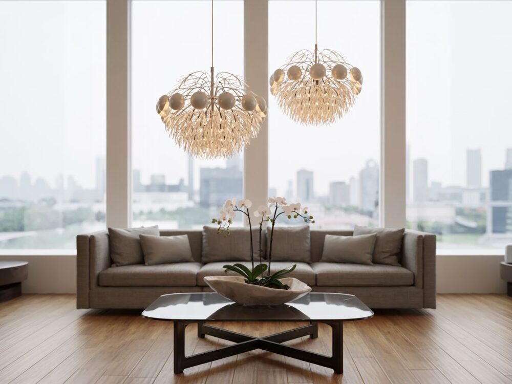 szklane kule oświetlenie