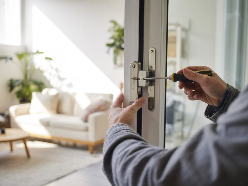 ustawianie drzwi tarasowych