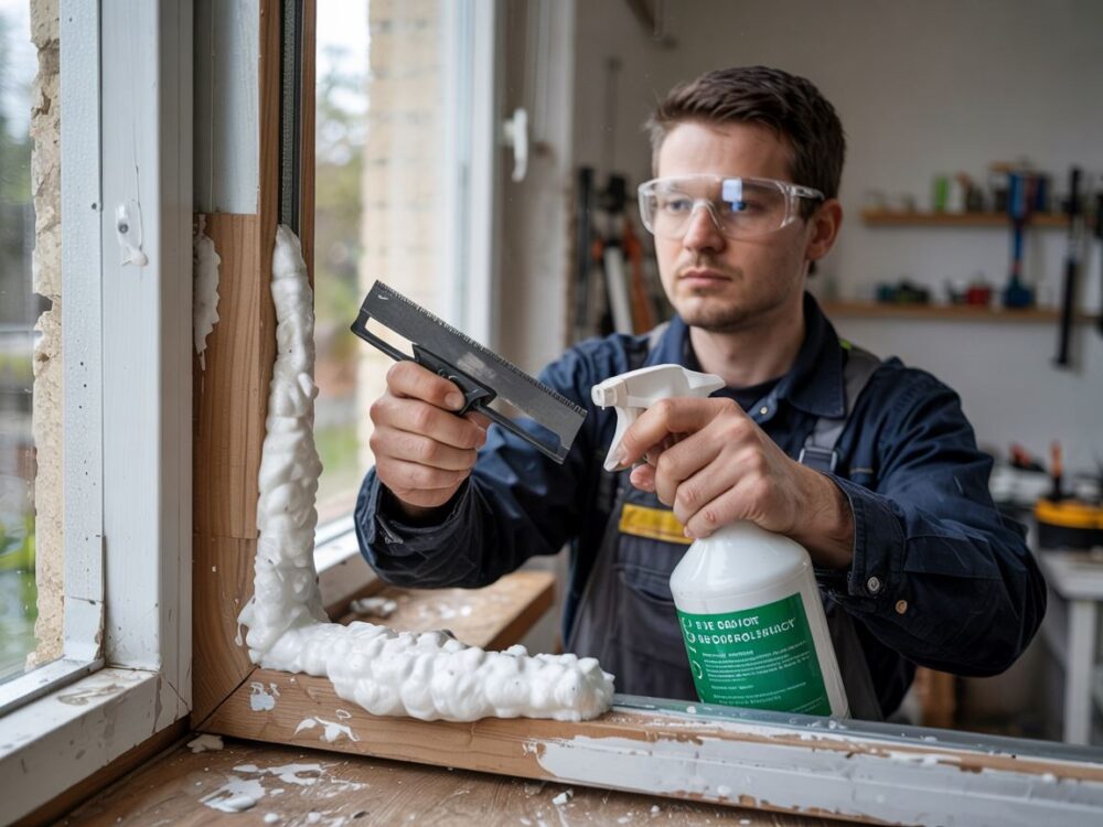 usuwanie piany montażowej