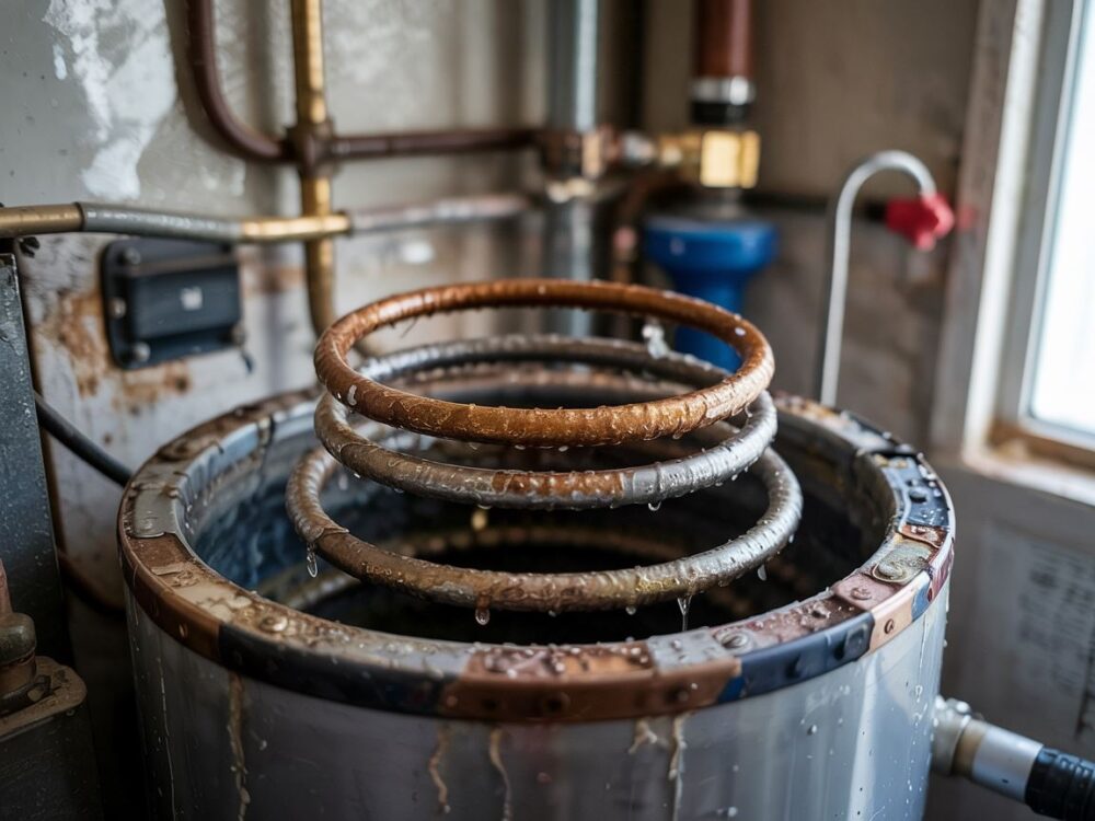 uszkodzona wężownica bojlera