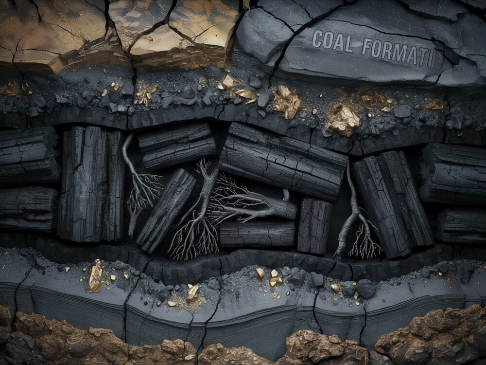 warstwy geologiczne z węglem