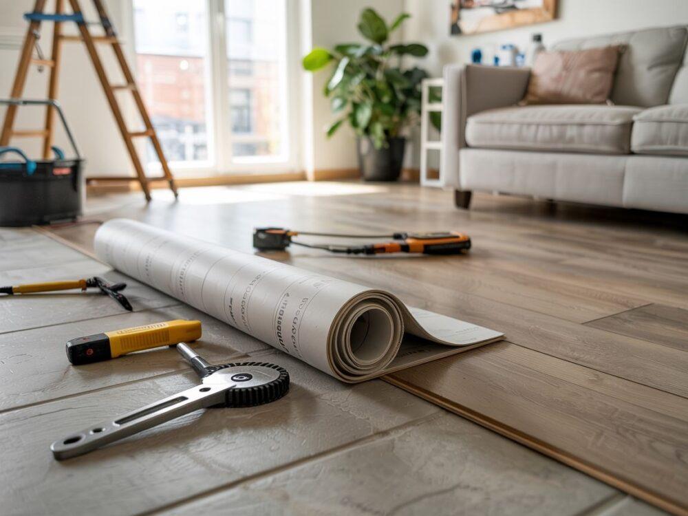 warstwy podłogi winylowej