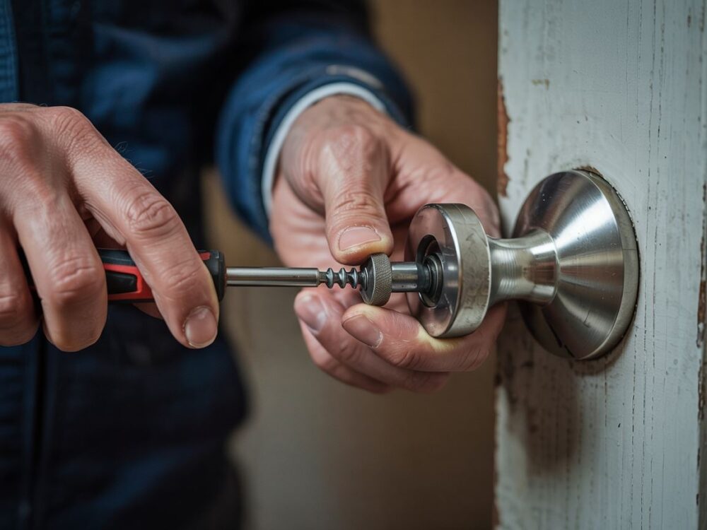 wyjmowanie trzpienia klamki