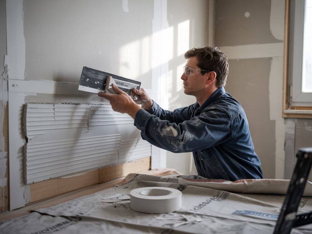 wyrównywanie ściany regipsowej