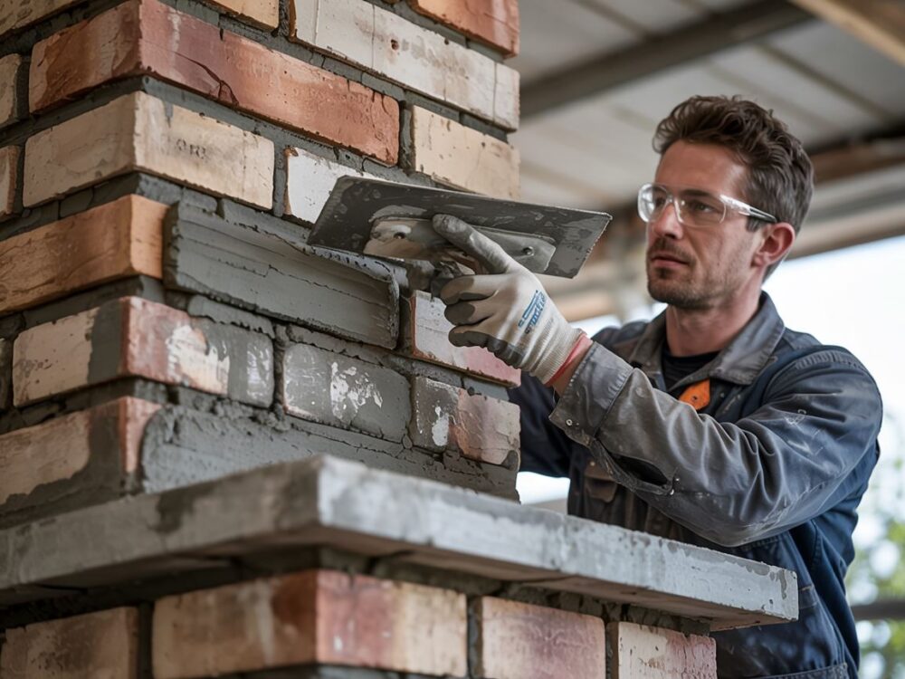 zaprawa cementowa na kominie