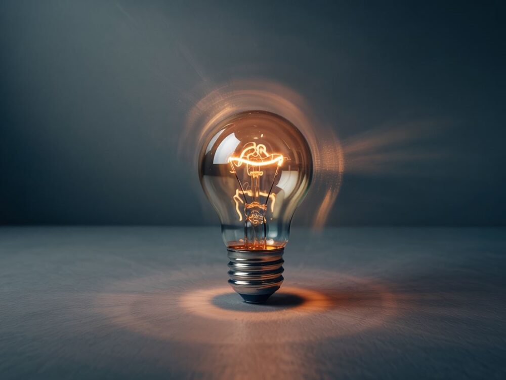 żarówka w zbliżeniu