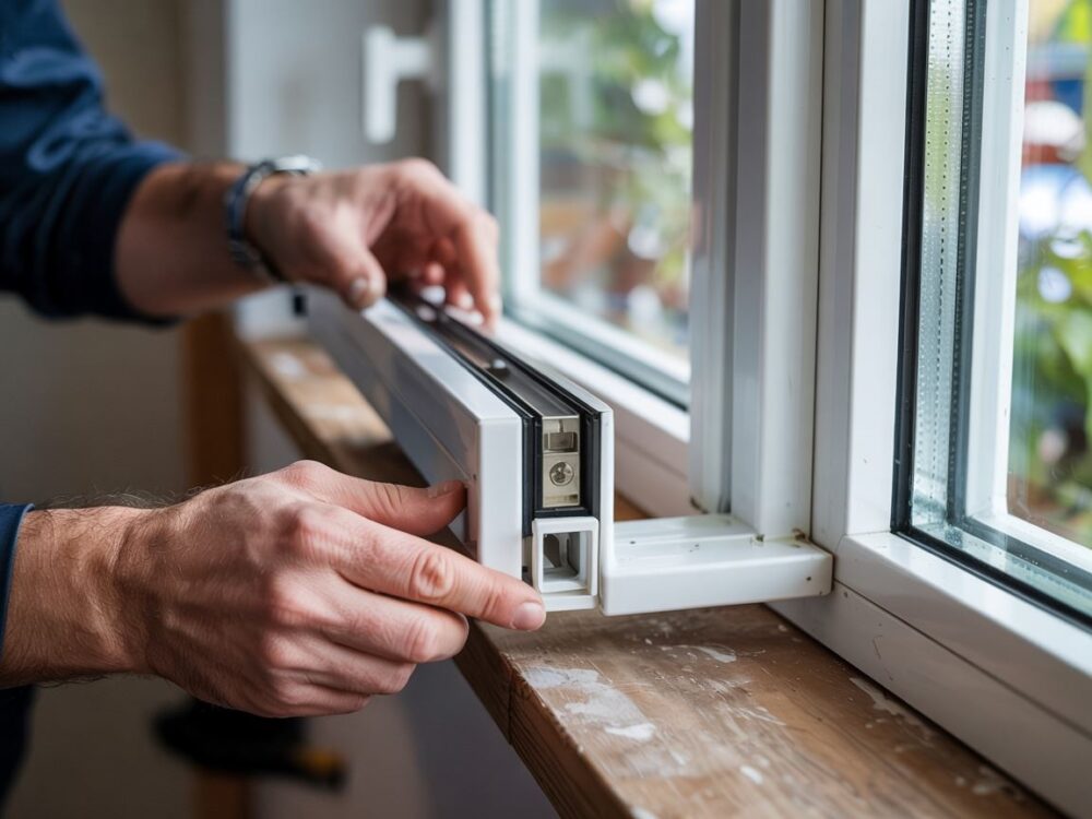 zdejmowanie okna z zawiasów